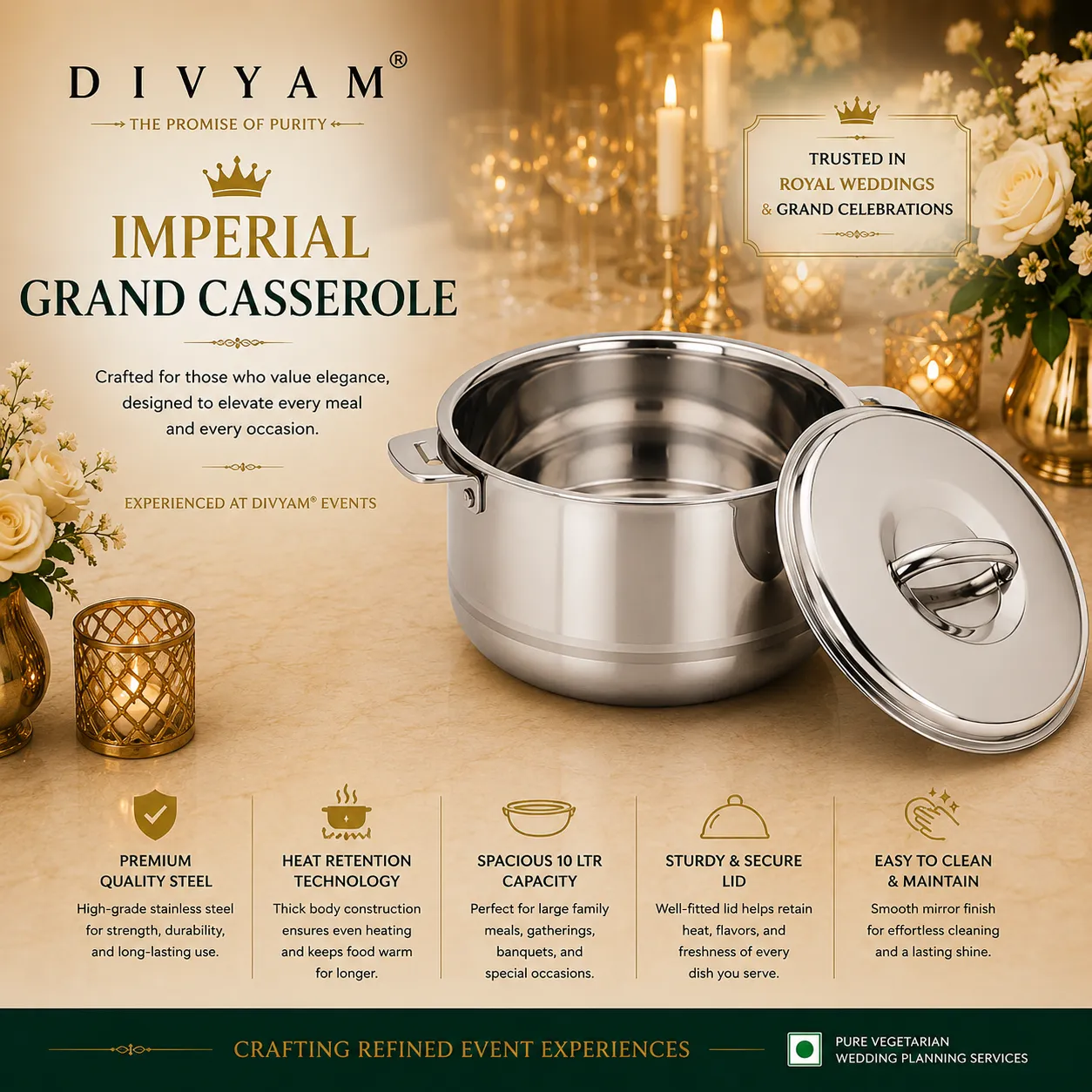Imperial Grand Casserole presentation by D I V Y A M®